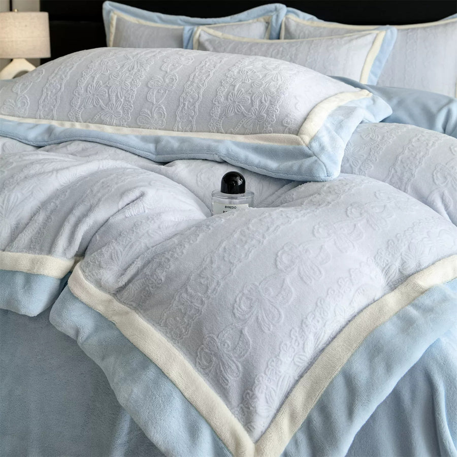 Leopard Coffee Champagne Milk Velvet 4-Piece Bedding Set - view 3