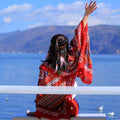 Women's Ethnic Shawl + Cape 2026 - Red