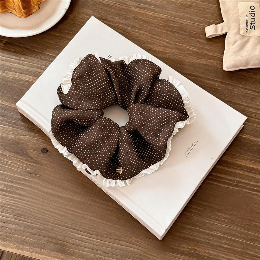 French Polka Dot Bow Scrunchie - view 9