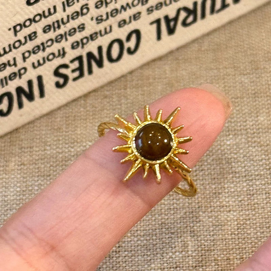 Vintage Tiger's Eye Open Ring - view 7