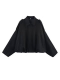 Women's Spring Fashion Batwing Sleeve Top 2026 | Casual Blouse - Green Jacket