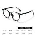 Beesfen New 8835TR Retro Round Glasses Frame Bare Face Versatile Influencer TR Black Frame Cinnabar Sun Glasses