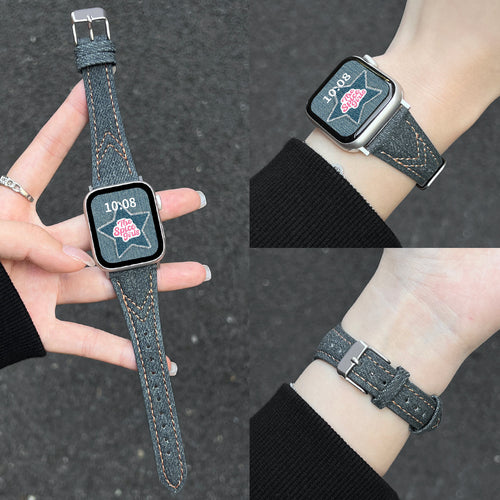 Fits Xiaomi Band 10pro Watch Band Dovetail Denim 9 / 8 Redmi watch6 Watch 5 Wrist Strap Women 4 Overseas