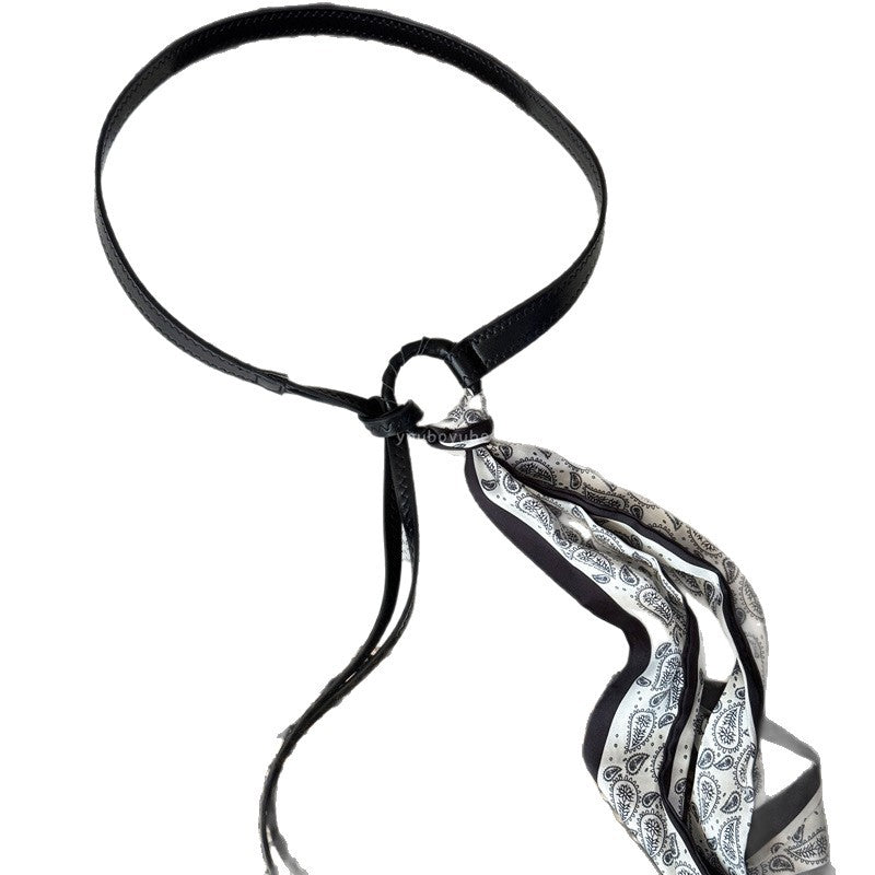 Bohemian Paisley Woven Scarf Belt - view 5