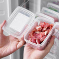 厨房冰箱收纳盒食品级冷冻专用保鲜盒厨房分格整理密封冻肉盒抗菌