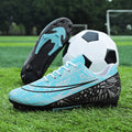football shoes for men and women, low-top blue and white porcelain spikes, youth sneakers, children'