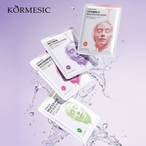 KORMESIC跨境维生素C提亮乳液面膜系列facial mask外贸批发厂家