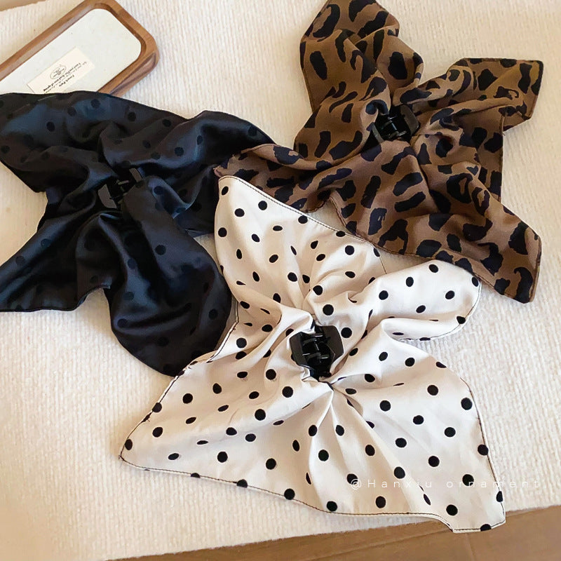 Vintage Square Polka Dot Hair Claw Clip - view 2