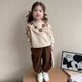 Girls' Lace Trim Hoodie 2-Piece Set