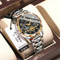 Swiss Brand Multifunction New Mens Watch Waterproof Glow Fashionable Quartz Watch Live Export Drop Ship