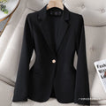 Women's Fall Korean Casual Waist-Tie Blazer + Top 2026 | Casual Blouse - Black