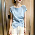 Summer Fashion Slimming Patchwork Twist Top