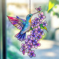 Hot selling beautiful bird acrylic living room courtyard pendant holiday scene decoration pendant gift