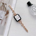 Fits Apple watch Band Rhinestone Stainless Heart Apple Band