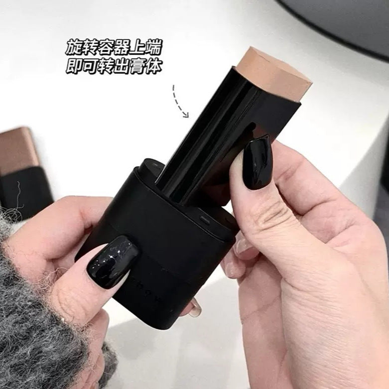 Korean Water-Glow Foundation Stick - Flawless Eraser Finish with Brush