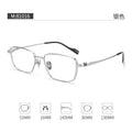 Beesfen 81016ST Ultra-Light Pure Titanium High Prescription Glasses Frame Men Width Edge Small-Frame Square Frame Designer Frame