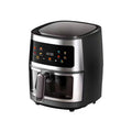 Stainless Steel 8L Air Fryer - Touch Screen with Viewing Window