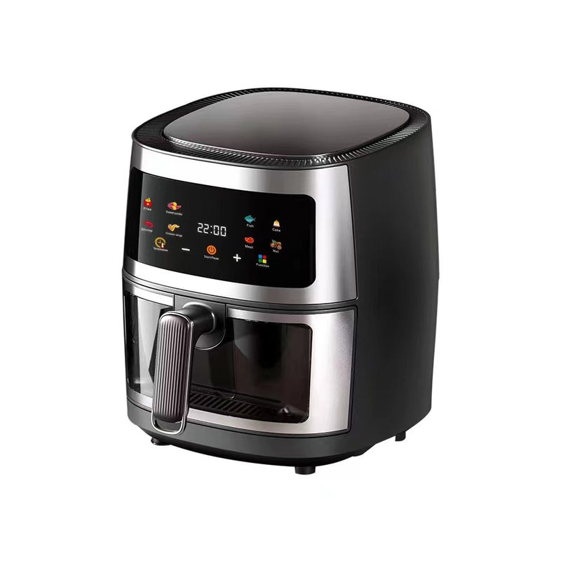 Stainless Steel 8L Air Fryer - Touch Screen with Viewing Window