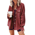 Women's Fall Casual Fashion Lapel Collar Asymmetric Neckline Shirt + Jacket 2026 - Apricot