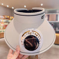 fan hat versatile sun hat empty top hat travel cool women's large eaves dual-purpose men's and women