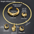 Overseas Middle East Jewelry Bead Collar Necklace Teardrop Shape Pendant Long Wall Grain Necklace Earrings Set Ring Bangle Set Women