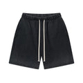 ARTIE Men's Summer Retro Washed Distressed Batik Faded Shorts