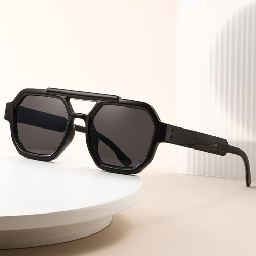 Polygon Premium Men Sunglasses Sir UV-Proof Fashionable Sunglasses Western ins Breeze Full-Frame Women Glasses