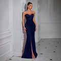 Women's Strapless Mermaid Slim Fit Sexy Premium Evening Gown Banquet Party