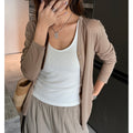 Women's Summer Casual Versatile Knit Sun-Protection Lightweight Cardigan + Jacket 202 - Black
