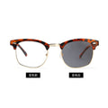3016 Classic Sunglasses Retro Stud Half-Rim Sunglasses Trendy Fashionable Color Coating Reflective Glasses Aviator Sunglasses