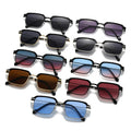 2024 New Retro Square Men Browline Frame UV-Proof Men Sunglasses Overseas Glasses Wholesale