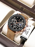 Swiss Brand Multifunction New Mens Watch Waterproof Glow Quartz Watch Live Export Bestseller Drop Ship