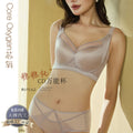 CDE万能杯69162套装缎面内衣无痕显瘦聚拢乳胶棉软圈收副乳调整型