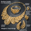 EU/US Import Retro Imperial Breeze Fringe Cutout Pendant Necklace Bracelet Set Earrings Ring Statement Personality Set