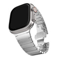 Fits Apple applewatch Slub One Bead Stainless Band iwatch Butterfly Metal Titanium Color Watch Band