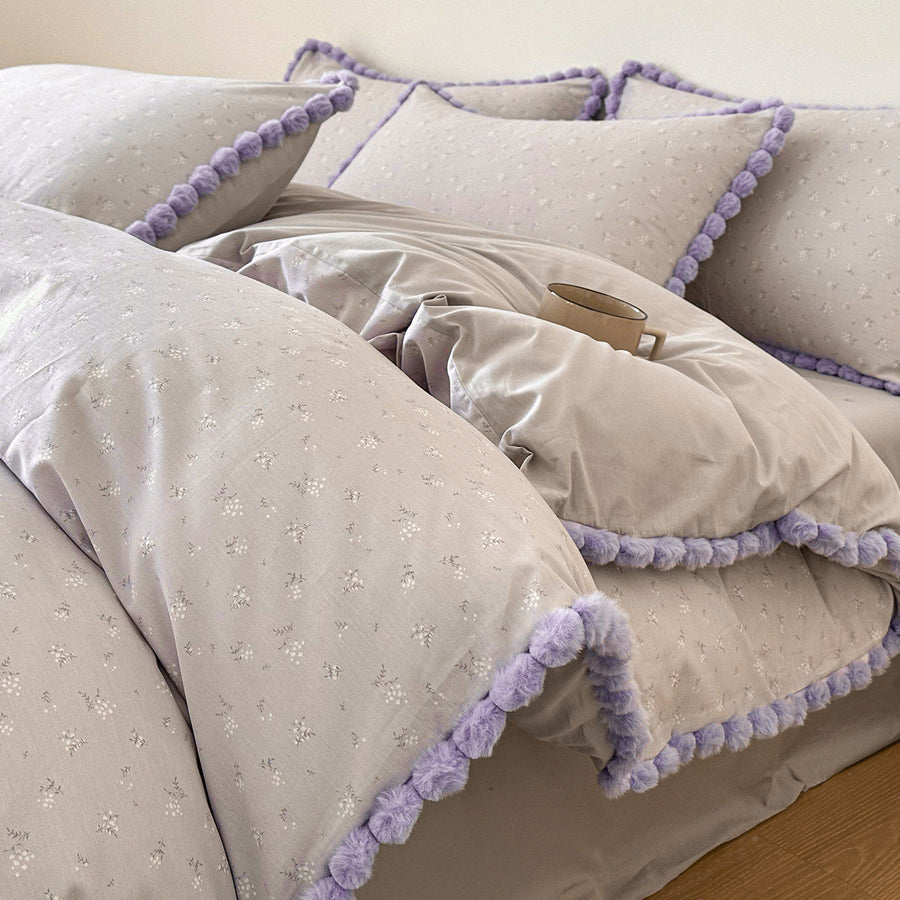 Early Bloom Floral Cotton 4-Piece Bedding Set – French Style - view 2