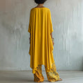 In Stock 2026 Solid Casual Top + Wide Leg Pants Two-Piece Set