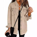 Women's Fall-Winter Hem Shirt + Jacket 2026 | Trendy Jacket - Black