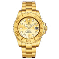PINTIME Gold Rolex Watch Men Mechanical Self-Winding Movement Premium Formal Full Precision Steel Mens Watch Waterproof Watch