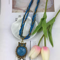 EU/US Import Handmade Accessory Retro Bohemian Ethnic Fashionable Short Multi-Color Cat Head Eagle Creative Necklace
