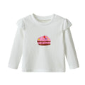 Girls' Printed Tee and Lace Pants 2-Piece Set