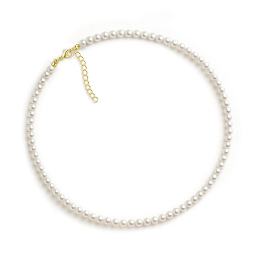 Niche Design Detail Simple Accessory Western Trendy Elegant Retro Pearl Necklace Light Luxury Choker Clavicle Chain
