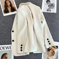 Women's Fall Korean Casual Blazer 2026 - Black