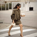Women's Spring Fashion Batwing Sleeve Top 2026 | Casual Blouse - Green Jacket