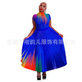 Office Elegant Printed Pleated Skirt 2-Piece Set