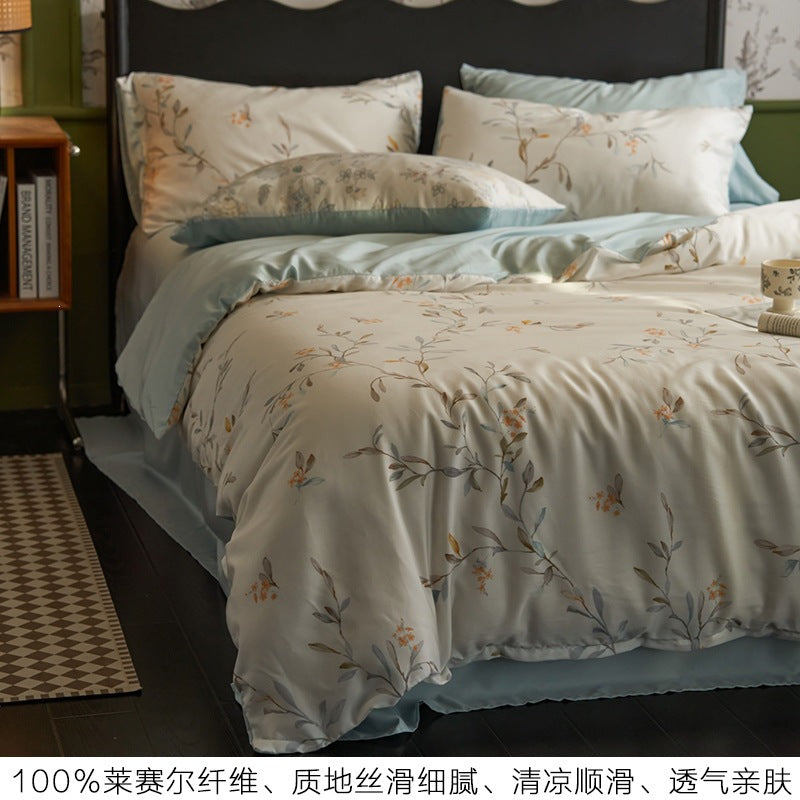 Spring Cherry Falls Cooling Tencel Lyocell 4-Piece Bedding Set - view 4