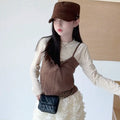 Girls' Velvet Base Vest Layered Tulle Skirt Set