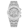 PINTIME / Item Time Export Cross-Border Bestseller Full Diamond Multifunction 3 Eye Fashionable Rhinestone Watch Dropship OK
