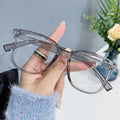Stud Frame Prescription Frame Anti-Blue Plano Bare-Face Tool Slender Versatile Unisex Student Glasses Prescription Sunglasses