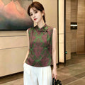 Summer New Chinese Fashion Jacquard Frog Button Shirt